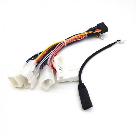 Car Stereo 16Pin Wiring Harness Connector Adapter Android Power Cable For Toyota