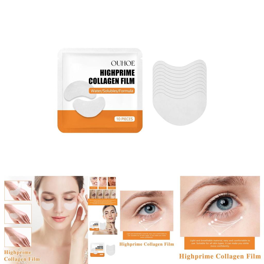 Ouhoe Collagen Eye Masks 10 Pieces Deep Hydrating Formula For Youthful Skin