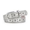 Women S Versatile Belt With Rivets Rhinestones Pin Buckle For Jeans