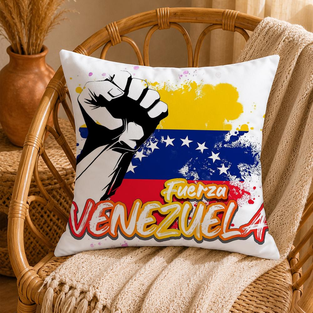 Artistic AAesthetic Art VenezuelaS Cushion Cover Ultra Soft Pillowcase CloudLike Comfort Fabric with Concealed Zipper