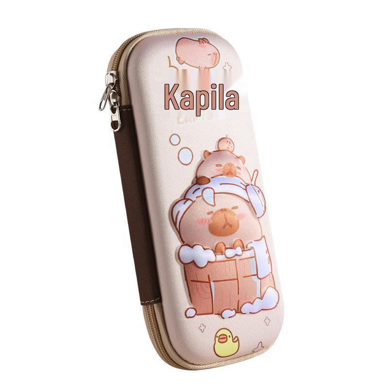 Capybara Pencil Case for Kids, Large Capacity, Cute and Popular Design