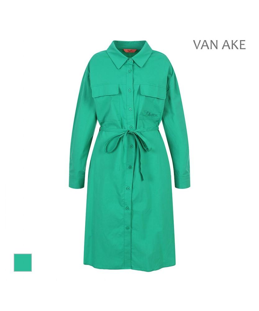 VANAKE Flap Pocket Shirt Dress_Vb44Opmd06A