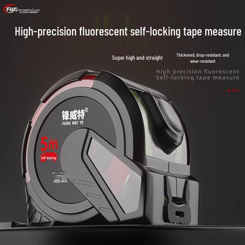 Double-Sided Fluorescent Tape Measure: Thick, Durable, Wear-Resistant, Waterproof, Drop-Proof, High-Precision, Transparent Ruler for Woodworking.