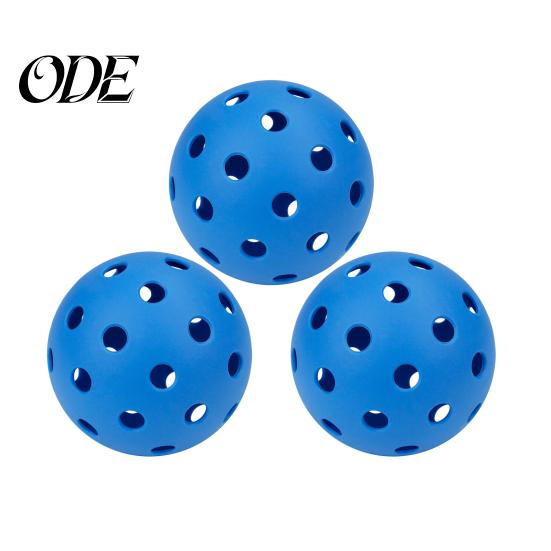 Elastic Pickleball 3Pcs 40-Holes High Bounce Visibility PE Indoor Outdoor Kit Tournament Training Practice Ball Accessories Balls