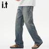 Izzue IT Men's Gradient Straight-Leg Jeans