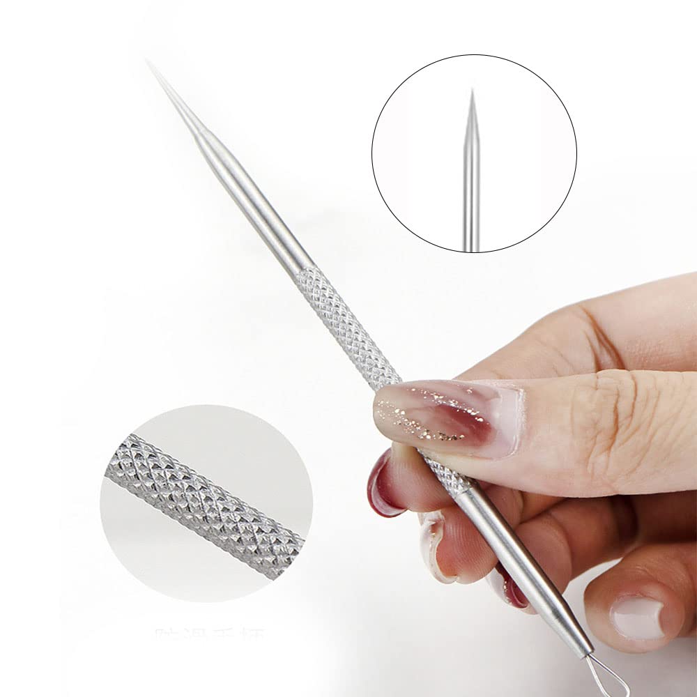 Set of Stainless Steel Blackhead Precision Pore Care Kit for Blackhead Blackhead and Acne with Storage Case 7-Piece Tweezers, Removal, Removal, Care,