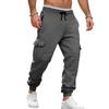 Men's Joggers Pants Loose Drawstring Long Pants Men Multi-pocket Sweatpants Casual Cargo Trousers for Men Fitness