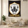 Custom Name Sheffield Wednesday Wall Tapestry Aesthetic Wall Hanging Printed Fabric Blanket Decorative Tapestries for Bedroom Living Room Home Decor