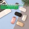 2.4G   5.0 Wireless Slim Rechargeable Mouse Less Noise 3   movement speed 7-color Breathing Light for Laptop Computer, Black