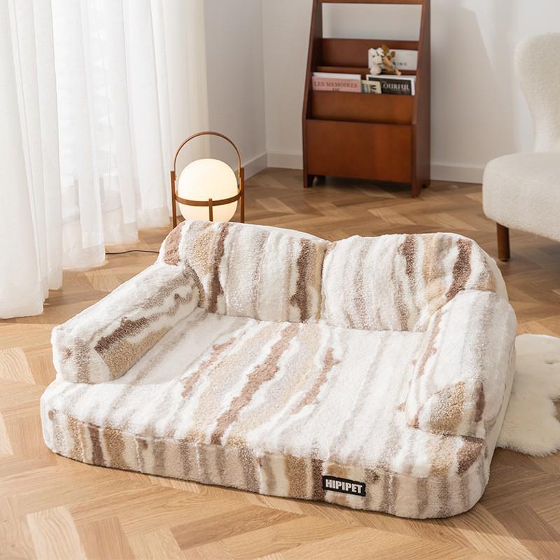 Cross-Border Dog Bed: Cozy Autumn/Winter Nest for Small Dogs & Cats