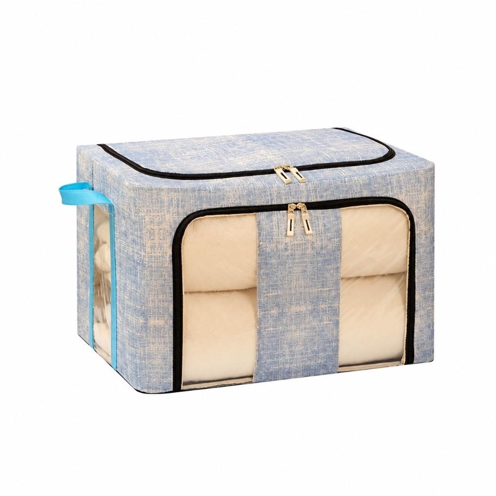 Large Capacity Clothes Storage Basket Foldable Organizer Box Clothing Storage Box Wardrobe