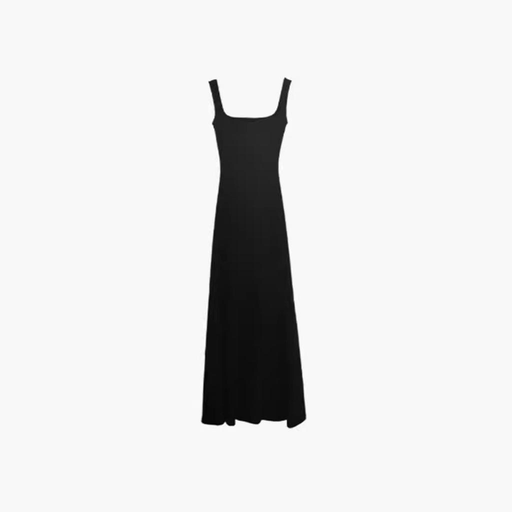 Maillard Haute Couture Design Temperament Solid Color Waist Dress Women's Waist Long Skirt Female A-line Little Mother Style Dress