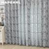 1PC NAPEARL Modern Light Gray Mixed Pattern Jacquard Curtain Texture Soft Light Sheer Curtain for Bedroom Living Room Home Decor