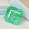 Natural Green Emerald 21.85ct Square Cut Certified Loose Gemstone