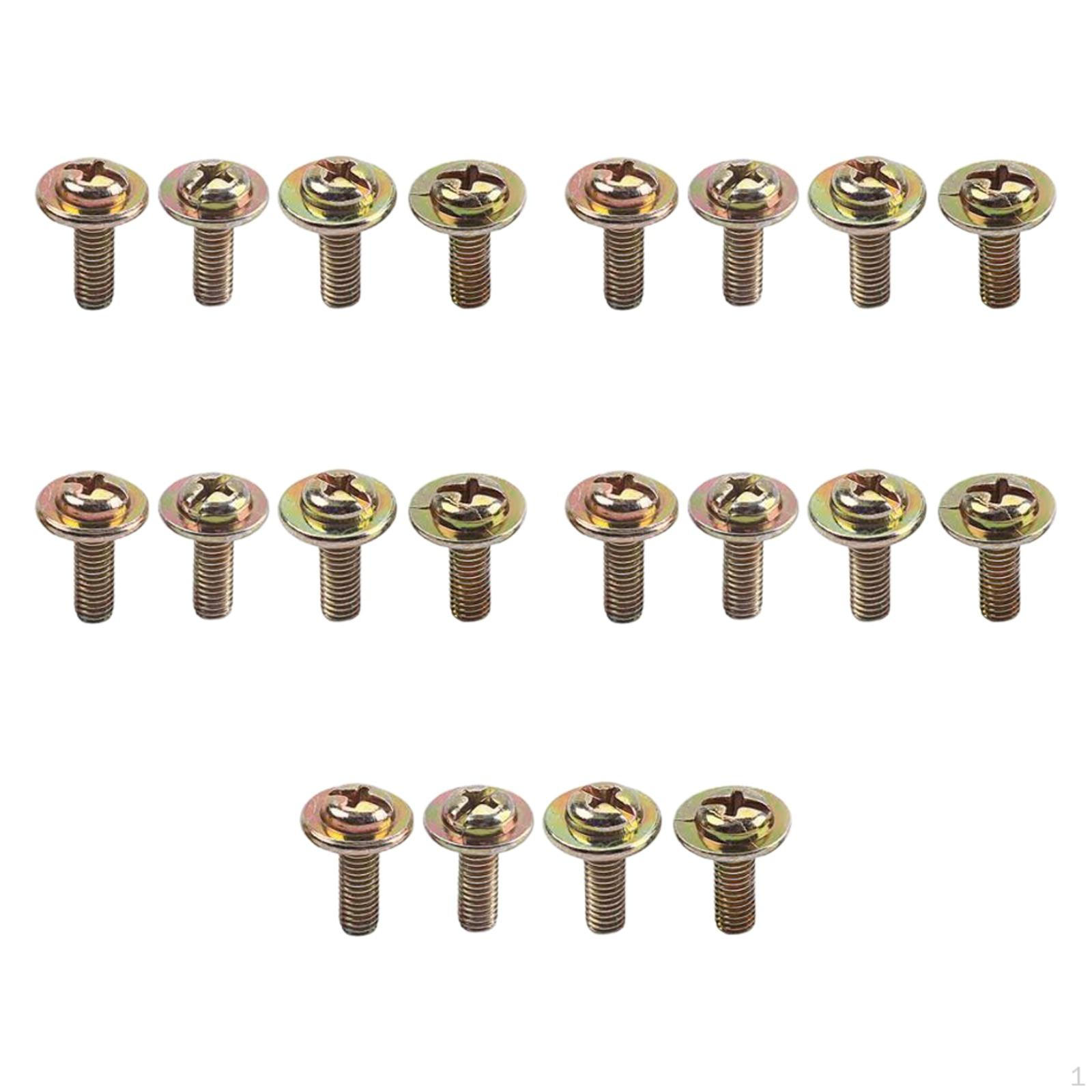 20Pcs Drum Lug Screws Snare Lugs,Mounting Screws,Metal,Drum Part for Accessory Replacement