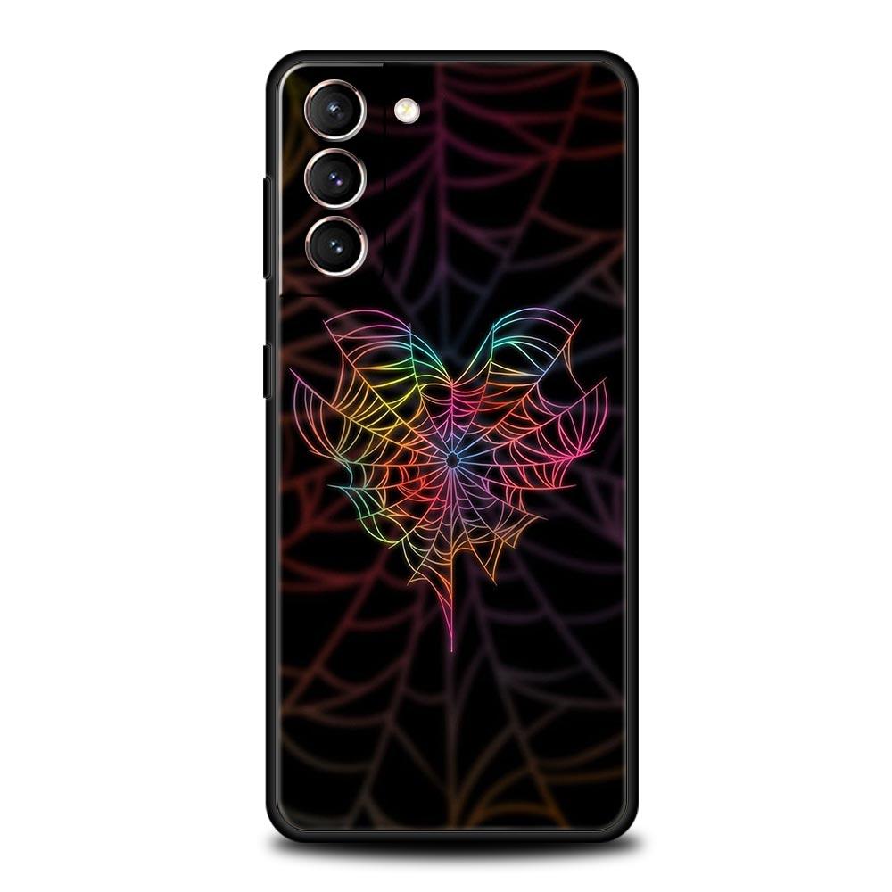 Spider Web Phone Case for Samsung Galaxy S26 S25 S24 S23 S22 S20 S21 FE Ultra S25 Edge Plus 5G Soft TPU Cover Fundas Capas Bags