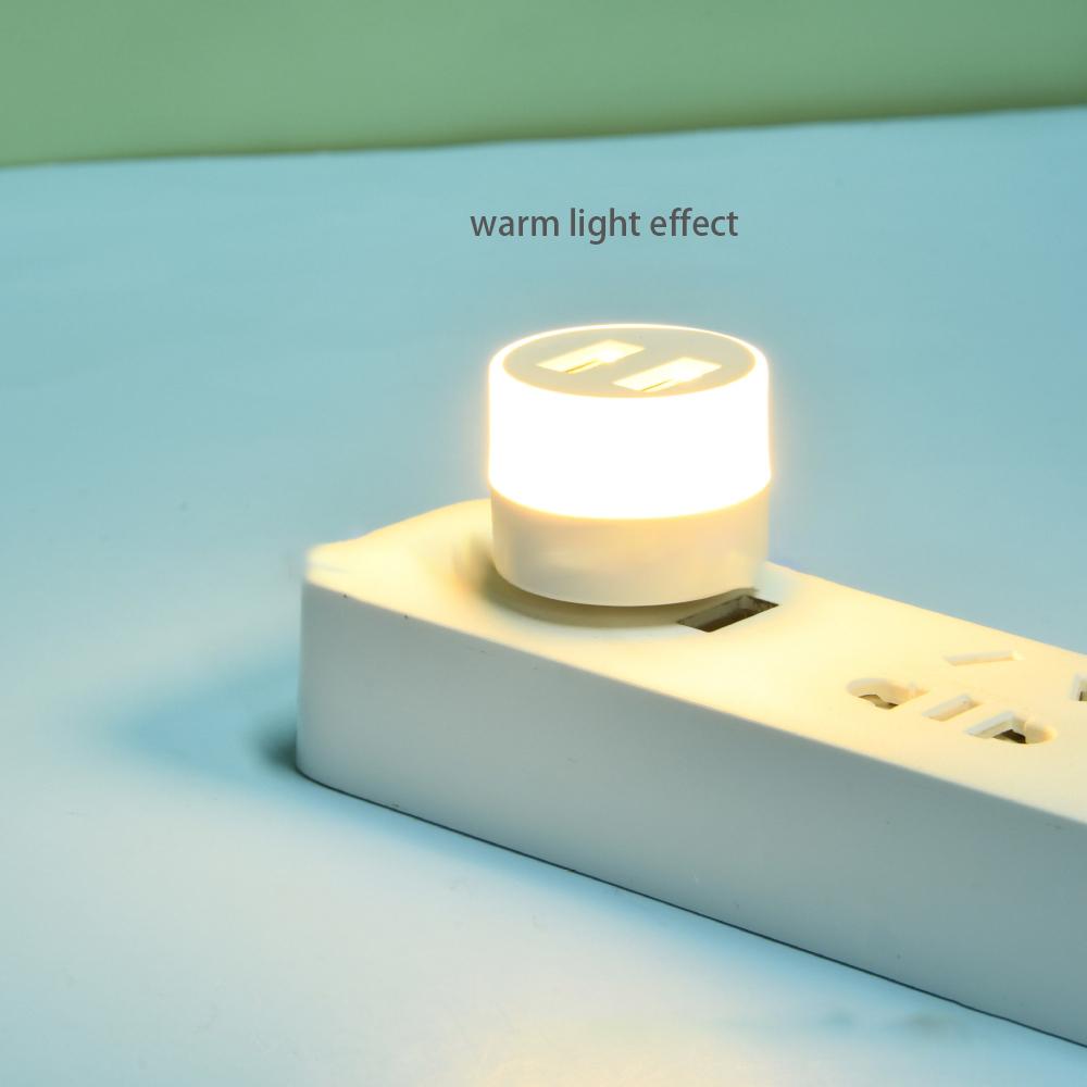 USB Night Light Mini LED Night Light USB Plug Lamp Power Bank Charging USB Book Lights Reading Eye Protection Lamps