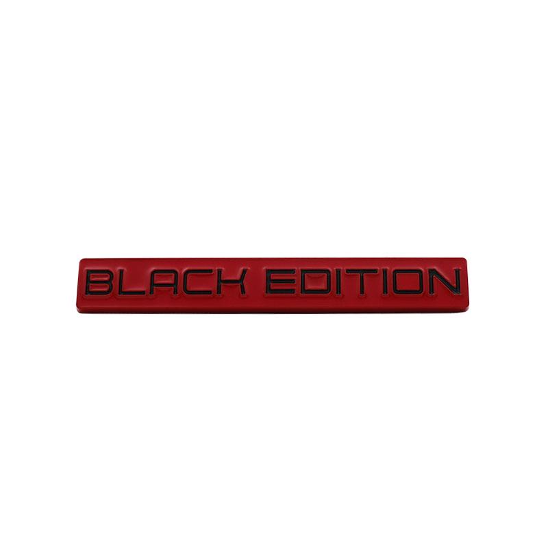 Car Styling Black Edition for Car Fender Side trunk Decal Emblem Badge Sticker