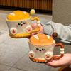 Cute Bread Ceramic Mug: Practical Souvenir for Boys & Girls with Creative Gift Box