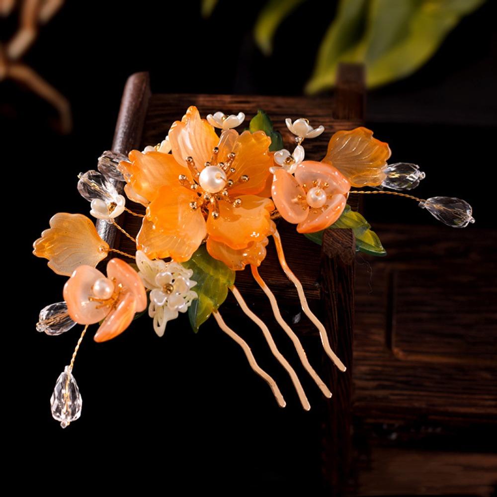 Chwost Starożytna Spinka Do Włosów Perła Hanfu Nakrycie Głowy Antyczna Dynastia Tang Spinka Do Włosów Akcesoria Do Włosów