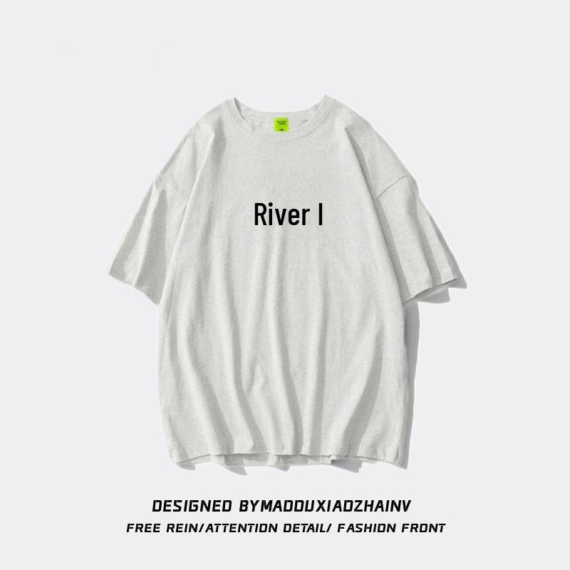 Women's Oversized Short-Sleeve Pure Cotton T-Shirt - American Brand Summer Fashion