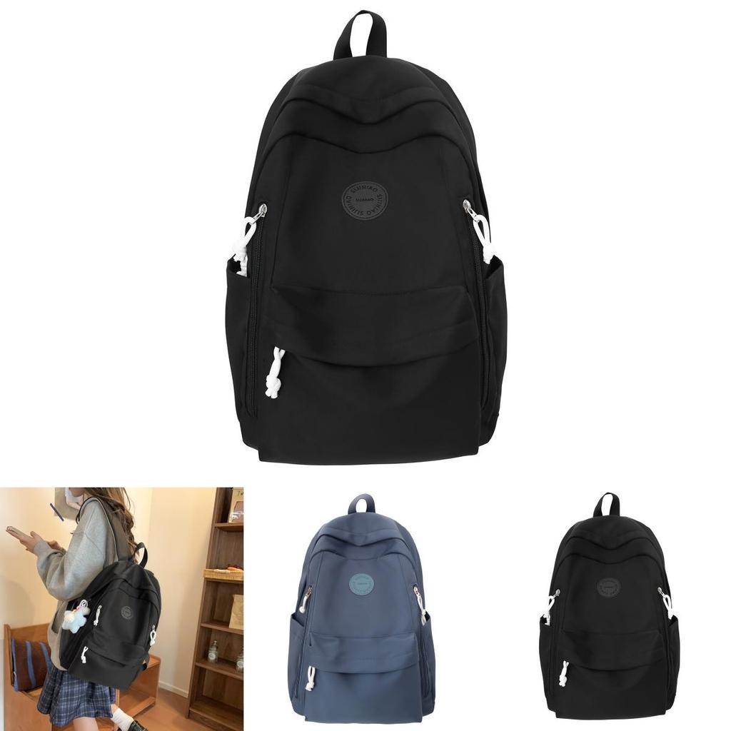 Nylon School Backpack For Girls And Boys With Lightweight Cushion Straps For Middle School Students