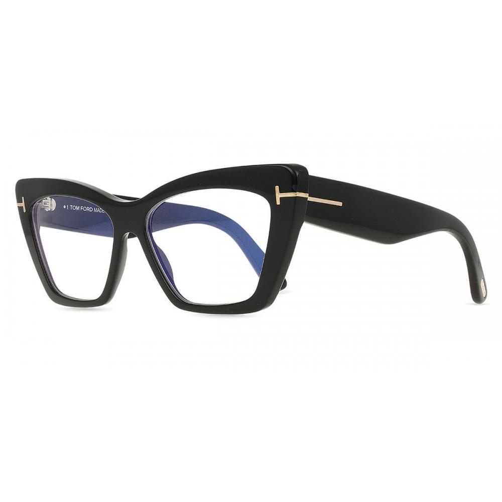 Tom Ford Women Eyeglasses Blue Light Block Ft6026 B 001