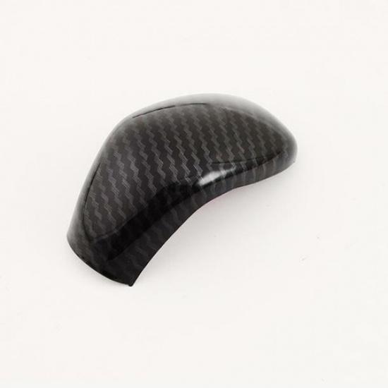 Carbon Fiber Style Gear Shift Knob Cover Trim 1pcs For Nissan Versa