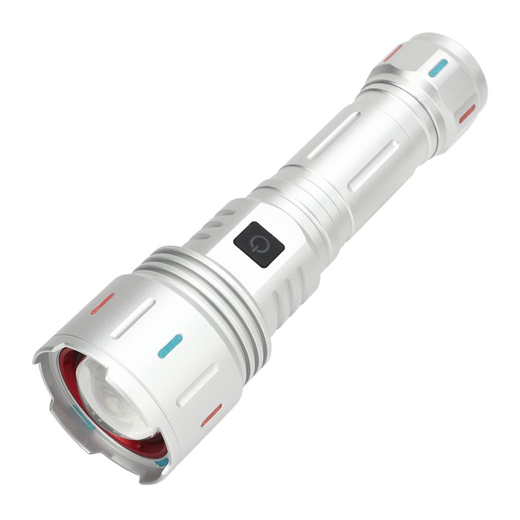 Latarka LED 10000 Strumień świetlny 5 Trybów Ładowanie USB Typ C Wodoodporna Latarka Kempingowa dla