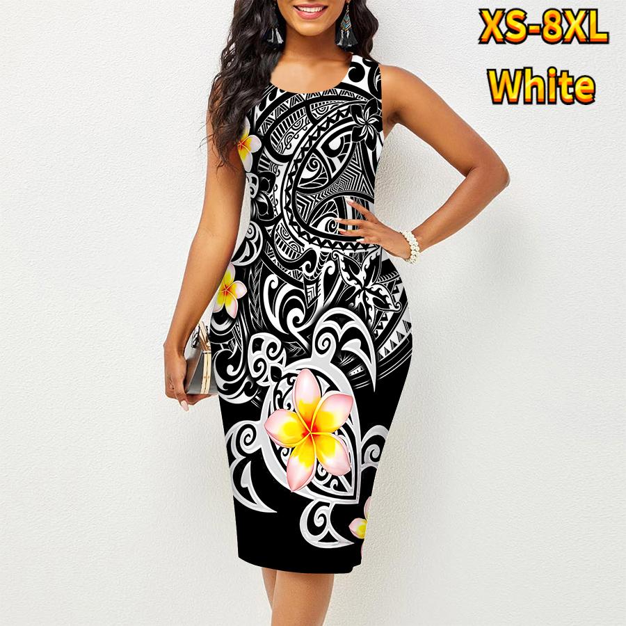 

Женское платье Sling Summer Plumeria Rubra Print Dresses Tight без рукавов Slim Fit Sexy Fashion Top Clothing 8XL белый