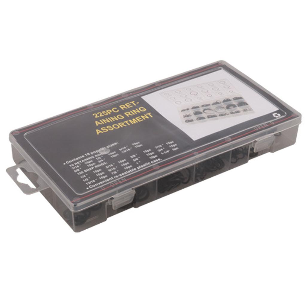 225pcsC Type Retaining Circlip Opening Retaining Classification Set Anti\-Rust Buckle Fixing Clamp