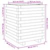 White Plant Pot 40 X 40 X 49.5 Cm Solid Pine Wood
