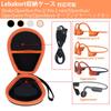 Lebakort Storage Case Compatible with Shokz OpenRun/Pro/mini/Pro 2 / OpenSwim Pro/OpenMove Open-Ear Headphones (Black Case)