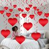 Romantic Valentine's Day Love Pulling Decorations DIY Love Flower Hanging Curtain Party Supplies Wedding
