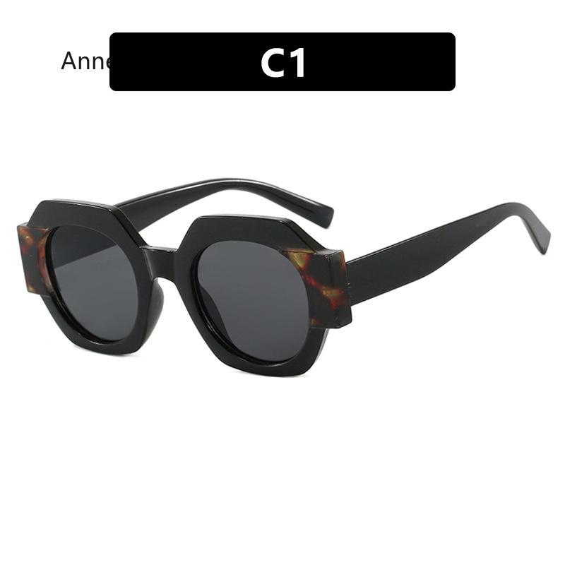 New Fashion Square Sunglasses Woman Vintage Shades  Design Vintage Polygon Sun glasses Female Tourism Glasses Lady Oculos