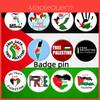 Insignă Emblema Steagului Palestinei Vândută Fierbinte Cruce de Fier Transfrontalieră Pe