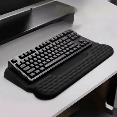 Soft Wrist Support Pad Integrated Ergonomic Keyboard Riser Computer Keyboard Stand  Office Use