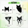 Set of 2 Garden Garden Gardening Decorative Accessories A and Cat Objects, Plates, Ornaments, (Cat B)
