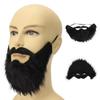 Elastic Band Fake Beard Mustache Soft Hair Facial Hair Props New Halloween Beard  Cosplay