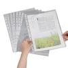100 Pcs A4 Clear Document Folder Transparent Waterproof Case Document Paper Organizer 11-Hole File Folder for A4 Size Paper School Office Supplies