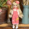 Loli-dukke-påkledningssett komplett med dukke med 20 ledd og håndmalt leppesminke