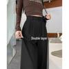 Women's High-Waist Casual Straight-Leg Suit Pants - Versatile Spring/Autumn Style