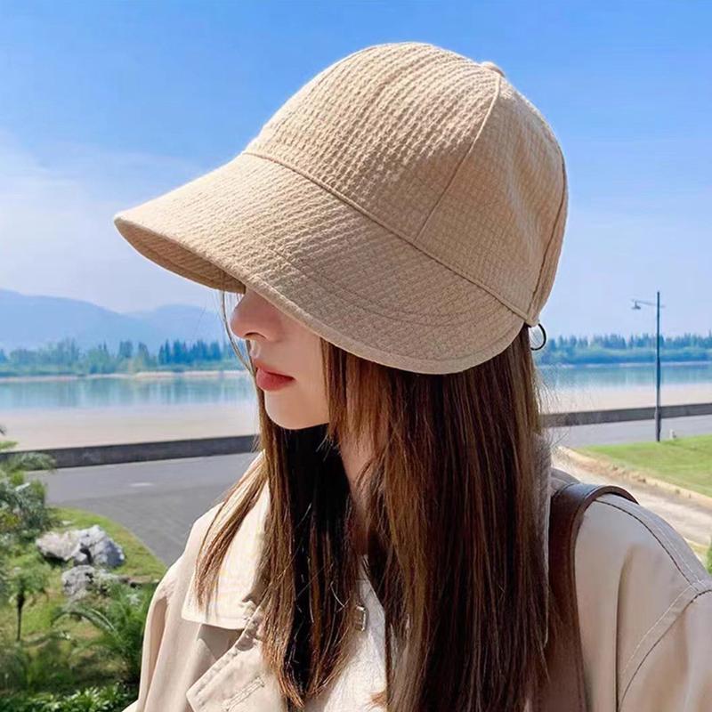 

Women S Solid Color Bucket Hat, Sunscreen Outdoor Sports Casual Bucket Hat, Ideal Choice For Gifts хакі