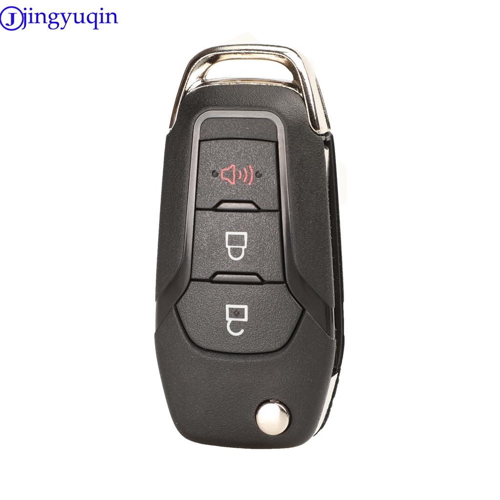 Jingyuqin Guscio Cover Chiave Auto Remota per Ford F-150 F-250 F-350 Explorer Ranger KA Fiesta Mondeo 2/3 Pulsanti