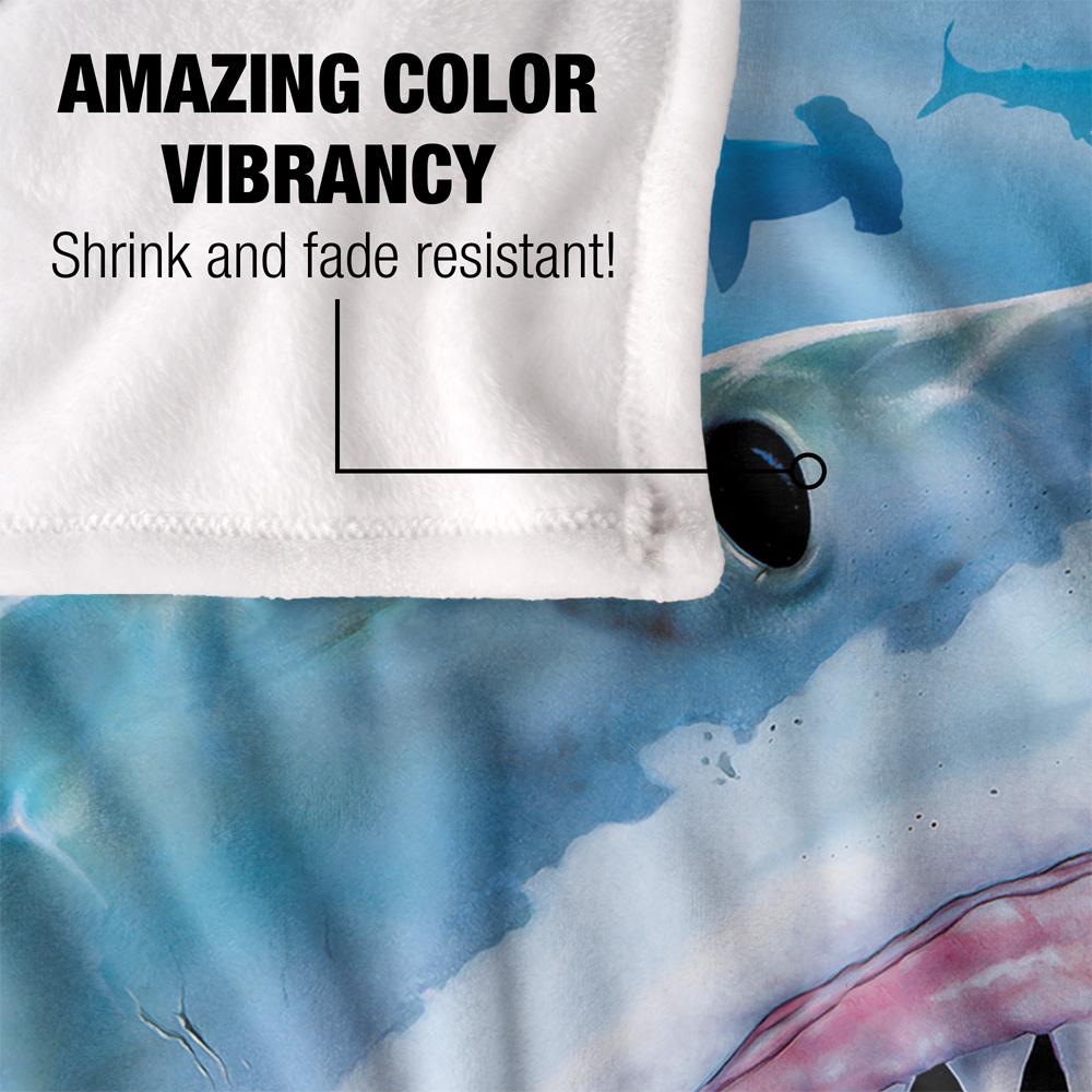 Royce McClure Silky Great White Shark Supersoft Blanket