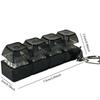 4 Key Keyboard Fidget Clicker Toy Keychain Lightweight Lighted Clicking