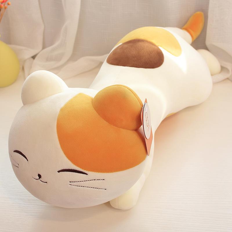

Cartoon Cat Plush Pillow - Soft Kitten Doll Hugging Cushion, Ideal Gift for Girls Birthdays 40cm (0.18kg)