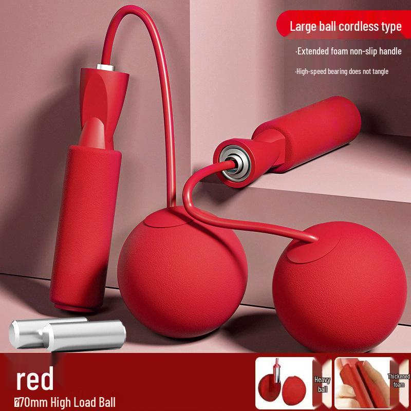 Cordless Weighted Jump Rope - Silent Fat Burning Fitness & Slimming Tool