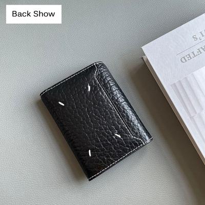 Billeteras para mujer de cuero 100% real Diseño de marca Excelente piel de becerro Billetera corta de 3 pliegues Monedero sobre Billetera de piel de vaca de alta calidad