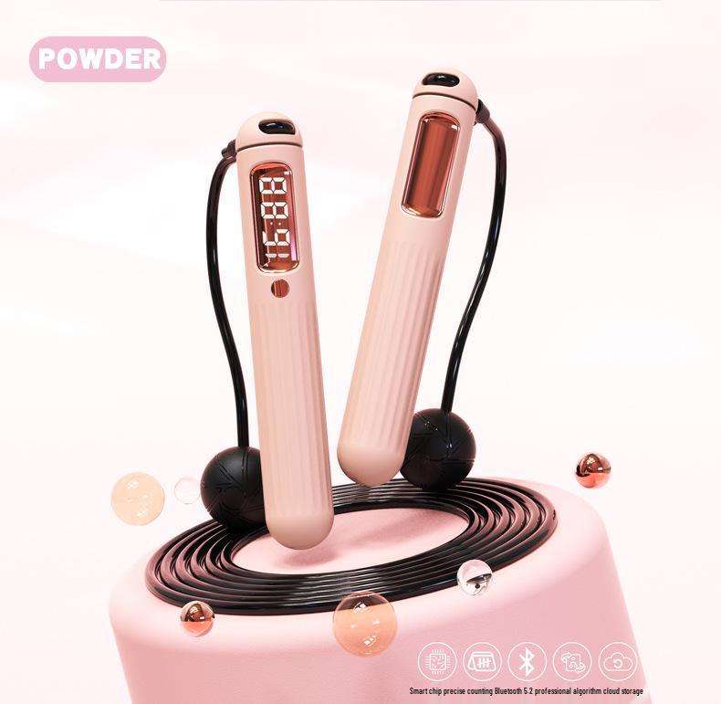 Moyue Rechargeable Smart Bluetooth Jump Rope with APP & Cordless Steel Wire Weights